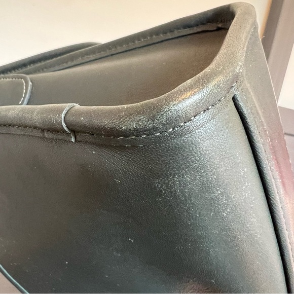 Vintage coach 9870 court bag forest green made in USA - Picture 10 of 15